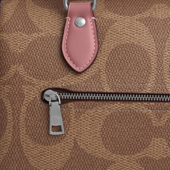 NWT coach!! 🎀 Rowan Satchel Bag In Maxi Signature Canvas - Picture 8 of 8